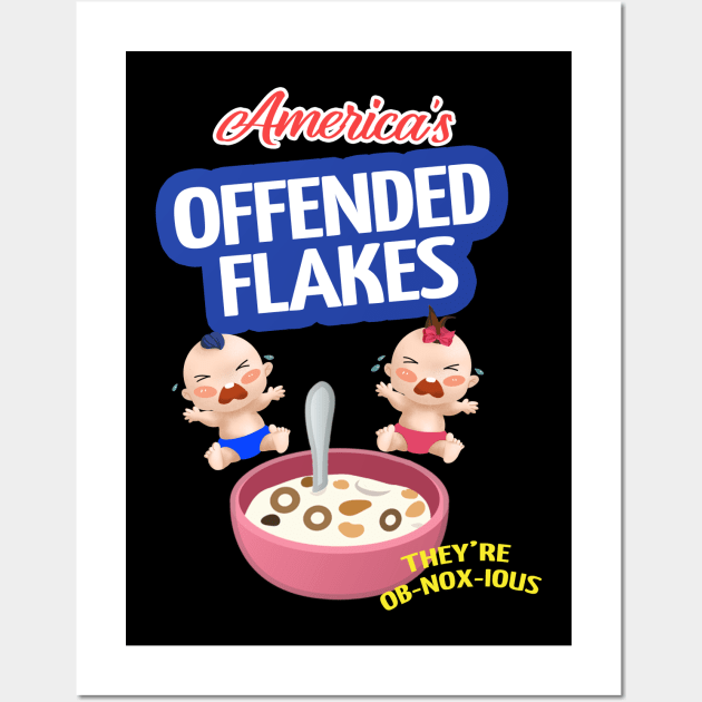 Americas Offended Flakes Wall Art by Folke Fan Cv